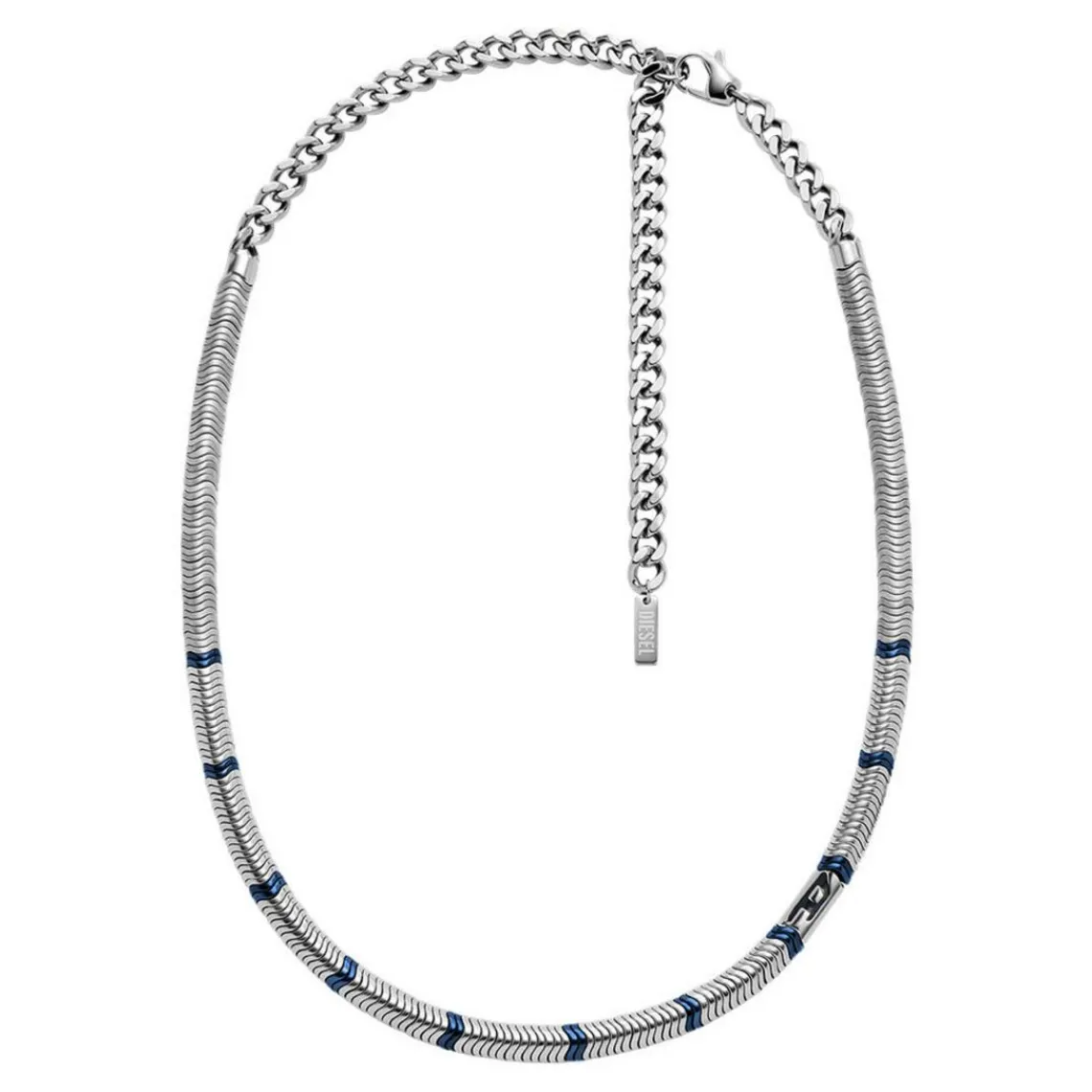 Diesel Bijoux Collier Homme Acier Classique - DX1576931 Hématite | Homme Colliers Et Pendentifs