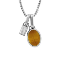 Fossil Bijoux Collier Homme Acier Classique Jewelry - JF04852040 Acier inoxydable | Homme Colliers Et Pendentifs