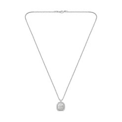 Lacoste Collier Homme Vigor - 2040410 Acier Argent | Homme Colliers Et Pendentifs