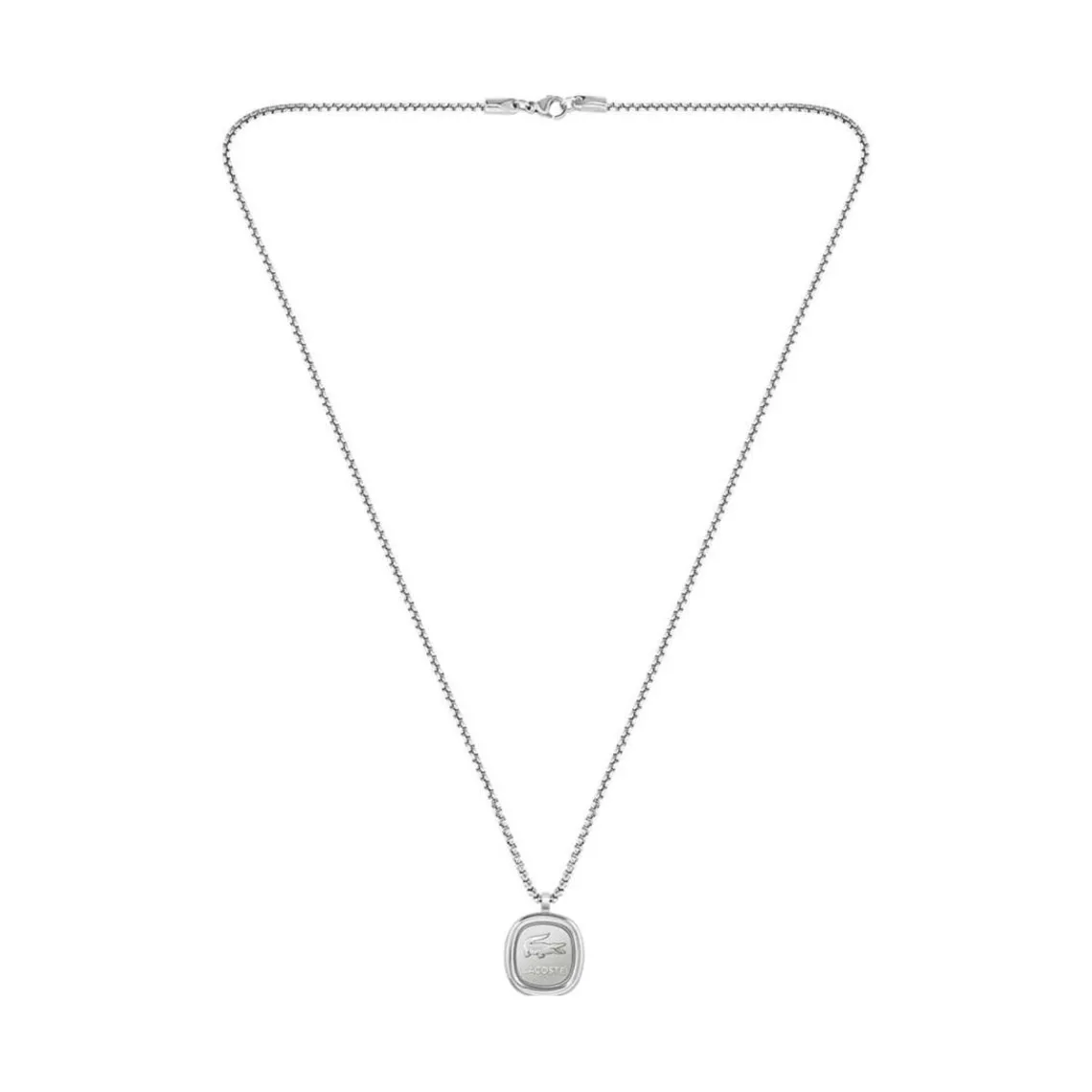 Lacoste Collier Homme Vigor - 2040410 Acier Argent | Homme Colliers Et Pendentifs