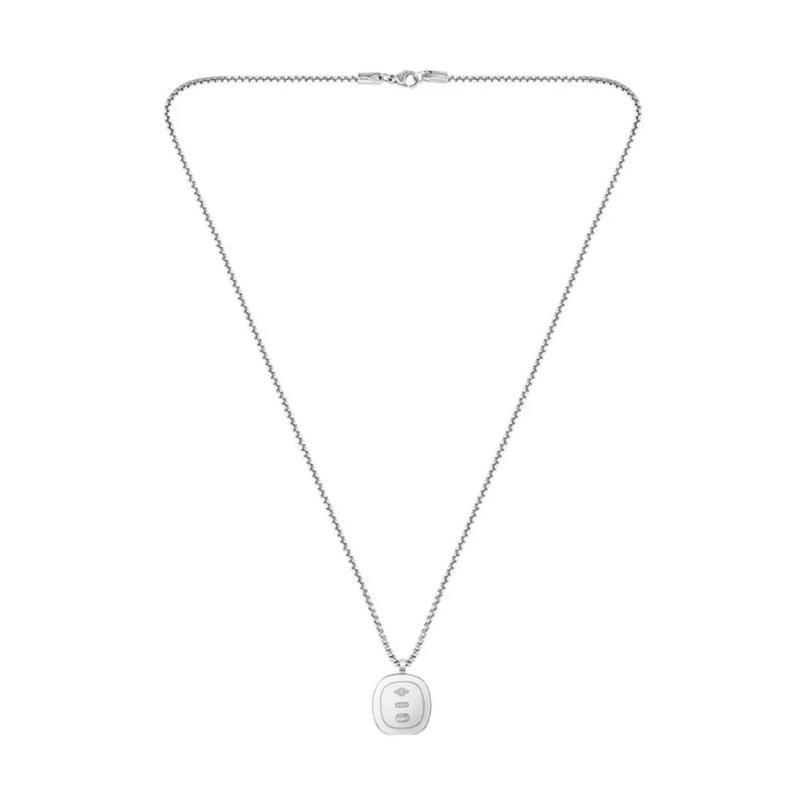 Lacoste Collier Homme Vigor - 2040410 Acier Argent | Homme Colliers Et Pendentifs