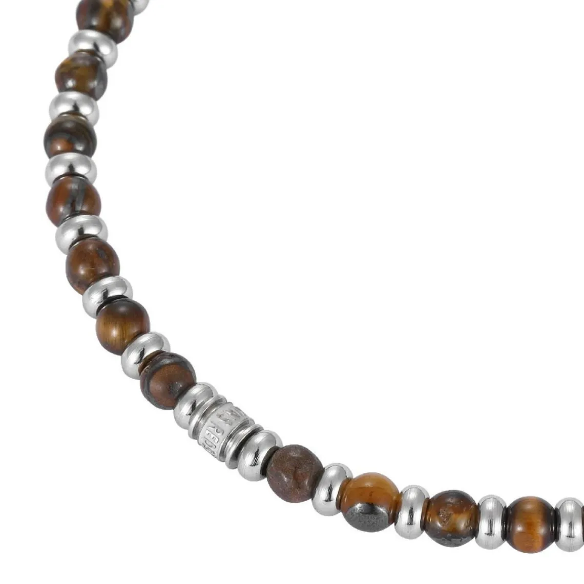 Redskins Collier Homme Bijoux - 285805 Pierre Marron | Homme Colliers Et Pendentifs