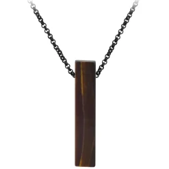 So Charm Bijoux Collier Homme So Charm - B4276-OEILDETIGRE - Collier Mode Homme | Femme Collier Et Pendentif