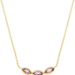 Kosma Paris Collier Kira Doré & Améthyste | Femme Collier Et Pendentif