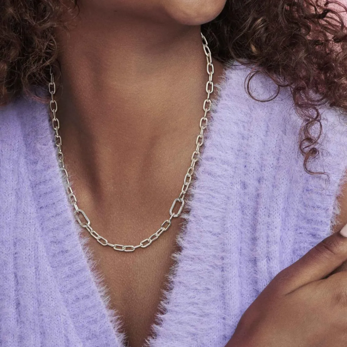 Pandora Collier Link ME - 399685C00 Argent | Femme Collier Et Pendentif