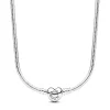 Pandora Collier Maille Serpent Fermoir Cœur Moments | Femme Collier Et Pendentif