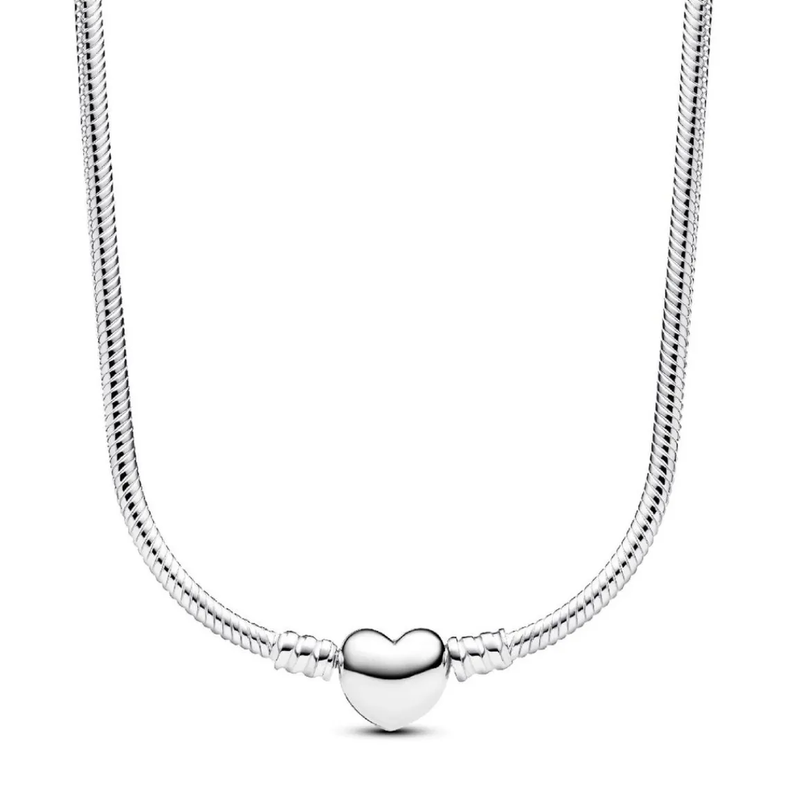 Pandora Collier Maille Serpent Fermoir Cœur Moments | Femme Collier Et Pendentif