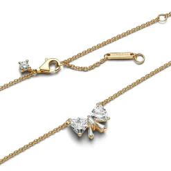 Pandora Collier Nœud Scintillant Doré | Femme Collier Et Pendentif