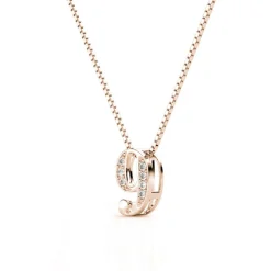 MYC-Paris Collier Number 9 Or Rose | Femme Collier Et Pendentif