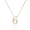 MYC-Paris Collier Number 6 Or Rose | Femme Collier Et Pendentif