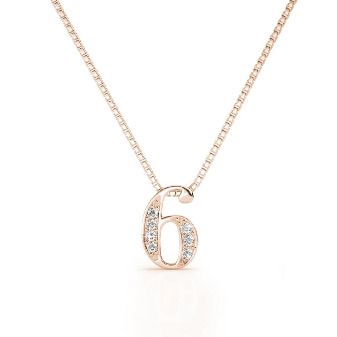MYC-Paris Collier Number 6 Or Rose | Femme Collier Et Pendentif