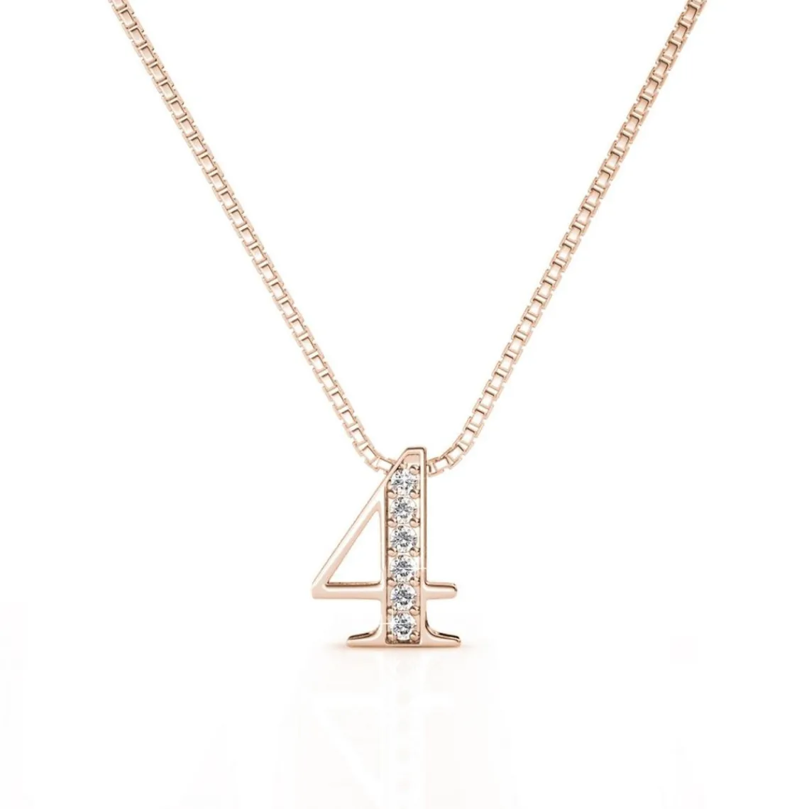 MYC-Paris Collier Number 4 Or Rose | Femme Collier Et Pendentif