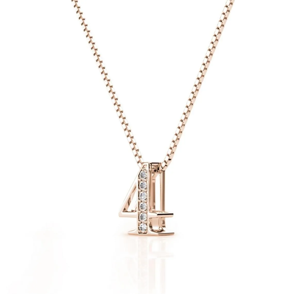 MYC-Paris Collier Number 4 Or Rose | Femme Collier Et Pendentif