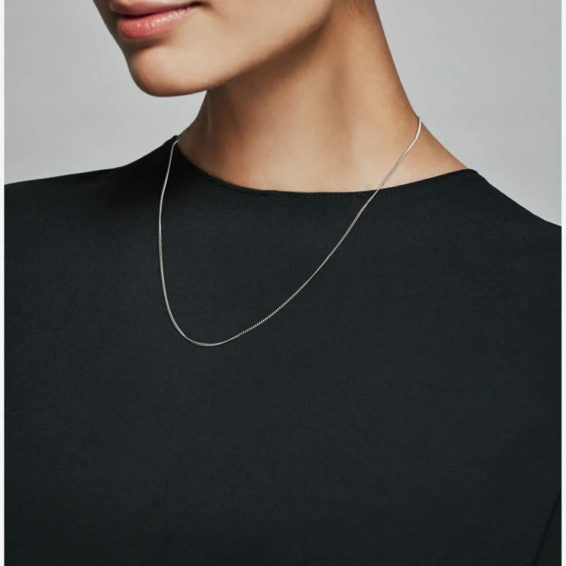 Pandora Collier 398283 - Chaîne Maille Gourmette Argent Femme | Femme Collier Et Pendentif