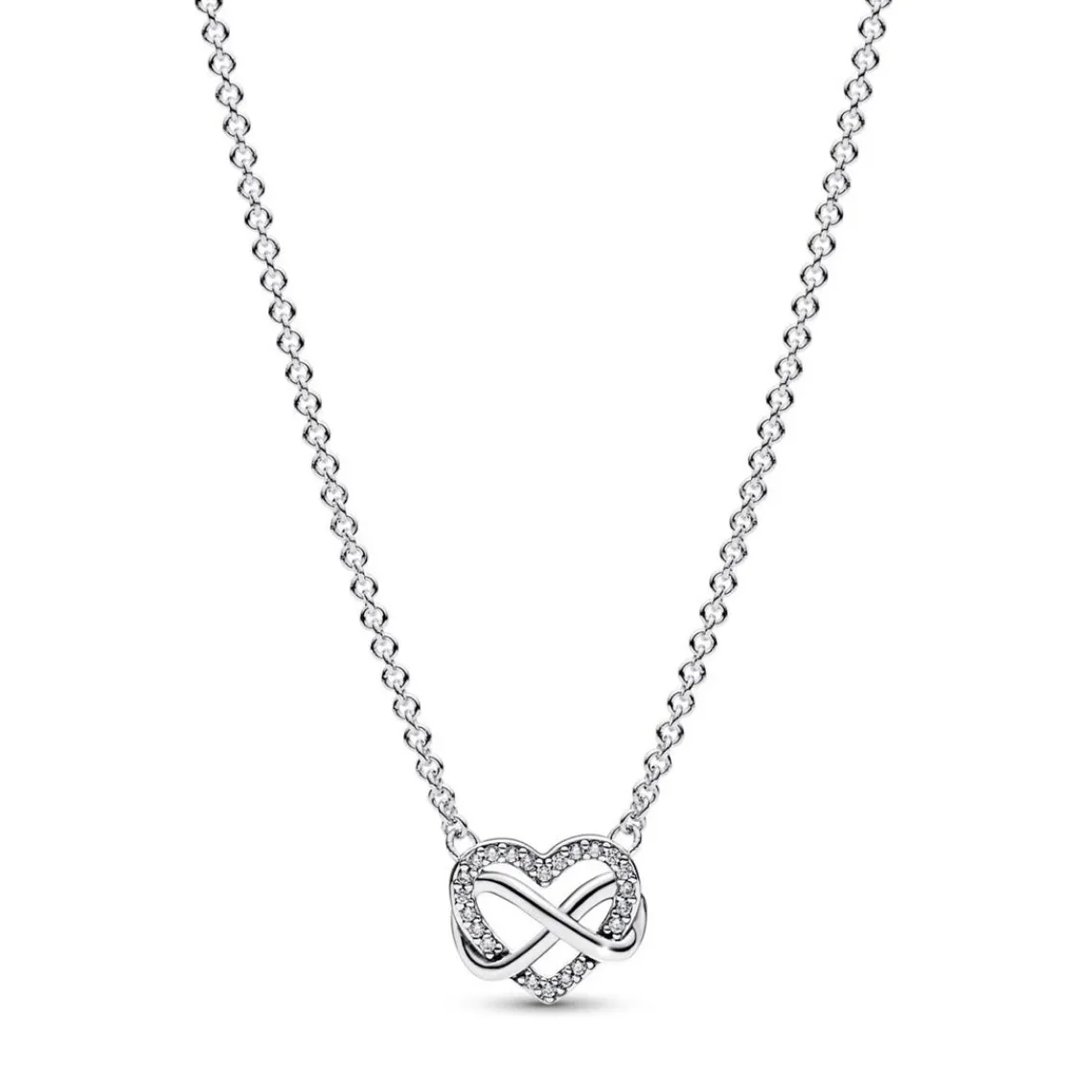 Pandora Collier Moments - Cœur de l’Infini Scintillant | Femme Collier Et Pendentif