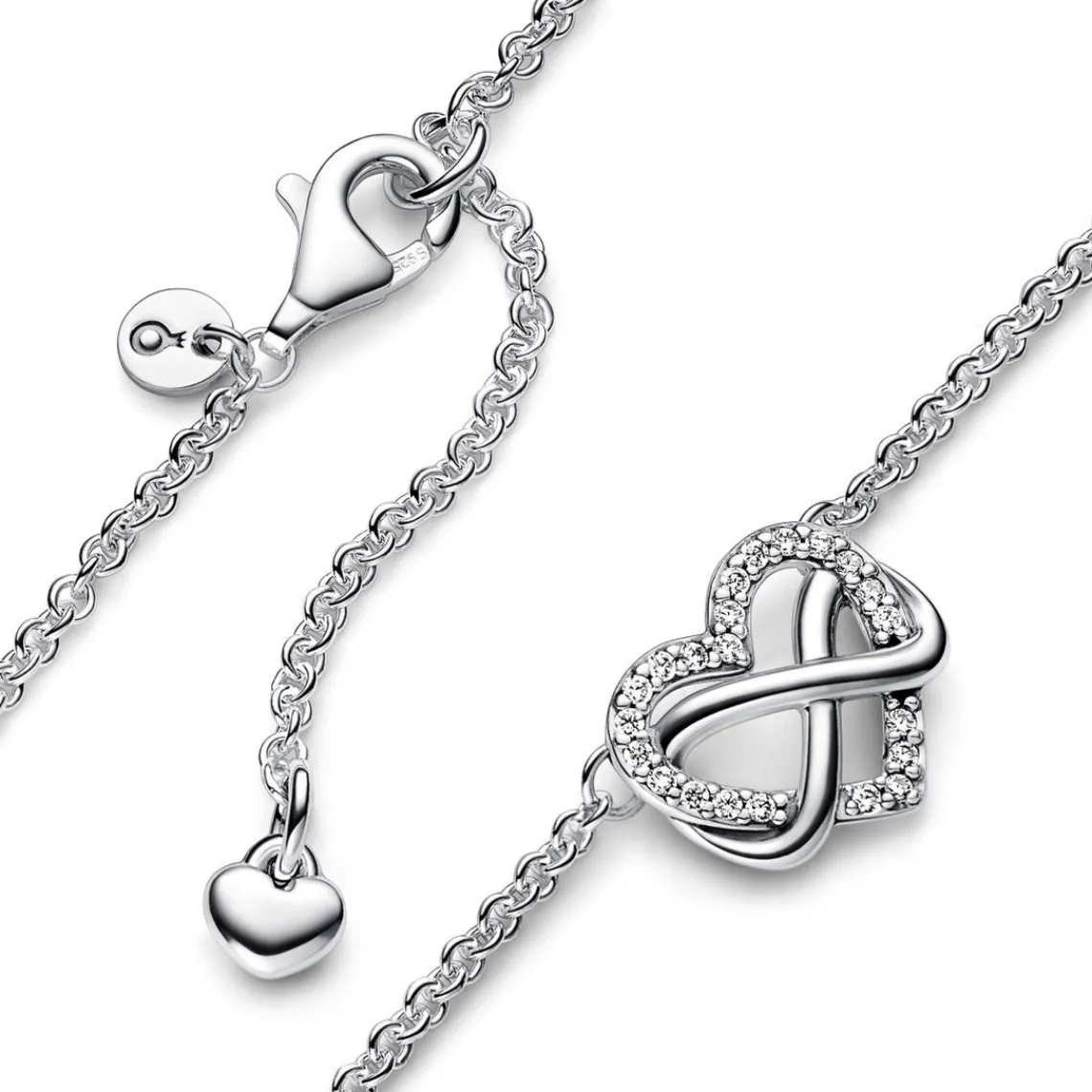 Pandora Collier Moments - Cœur de l’Infini Scintillant | Femme Collier Et Pendentif