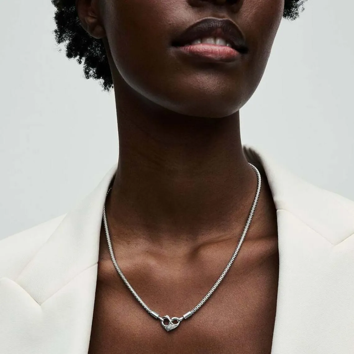 Pandora Collier Moments - Maille Cloutée | Femme Collier Et Pendentif