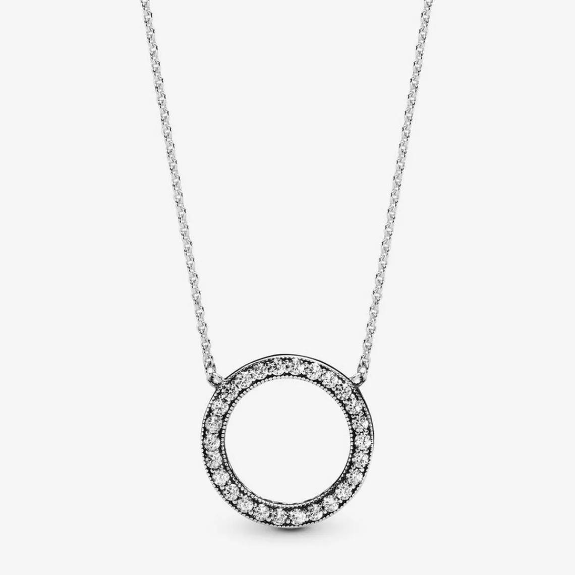 Pandora Collier Signature Cercle Scintillant | Femme Collier Et Pendentif