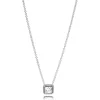 Pandora Collier Timeless Halo Scintillant Carré | Femme Collier Et Pendentif