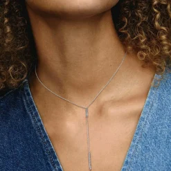 Pandora Collier Pendant Gouttes Prismatique Pavé Timeless | Femme Collier Et Pendentif