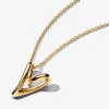 Pandora Collier pendentif cœur plaqué or 14 carats | Femme Collier Et Pendentif