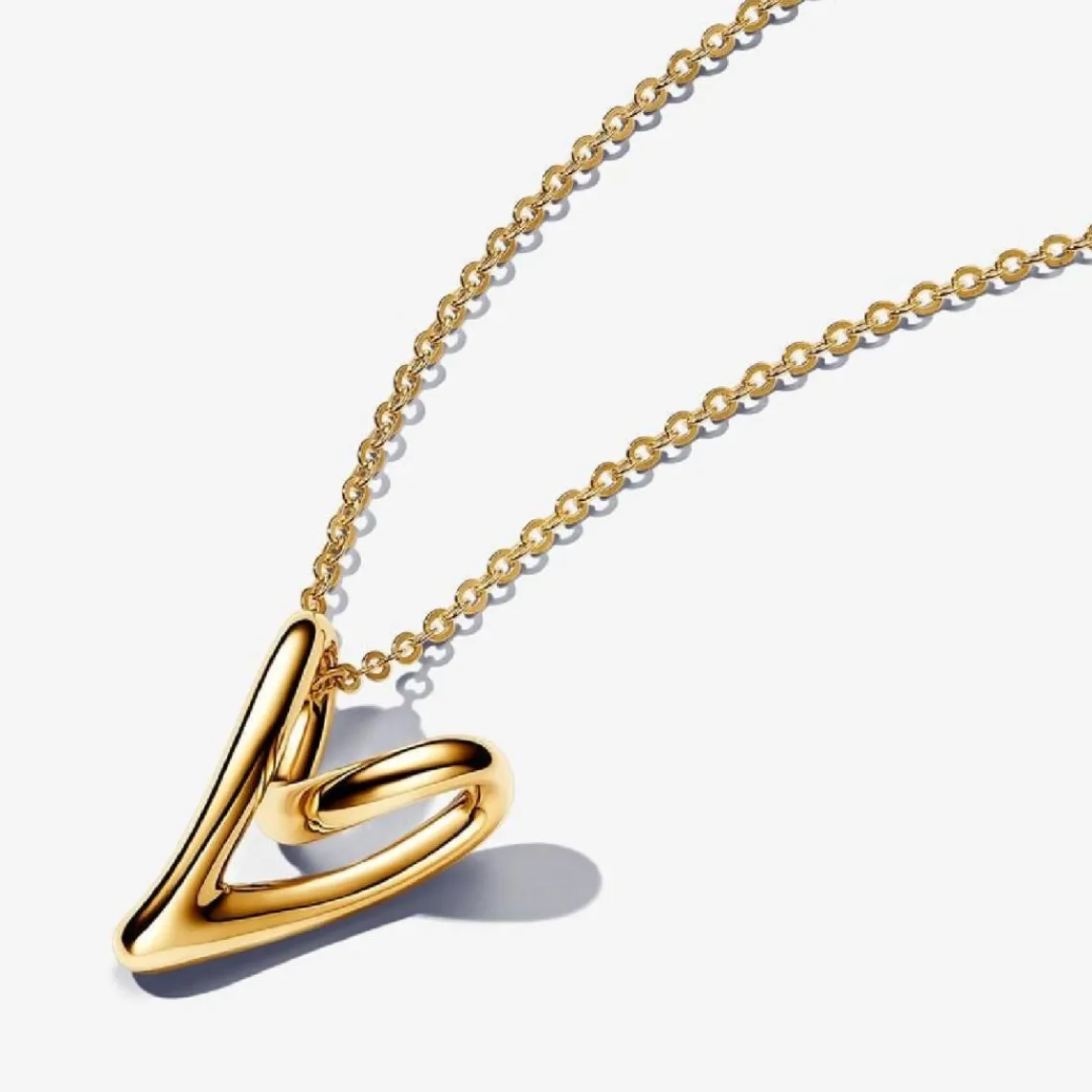 Pandora Collier pendentif cœur plaqué or 14 carats | Femme Collier Et Pendentif