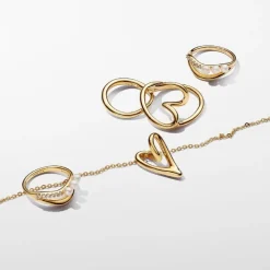 Pandora Collier pendentif cœur plaqué or 14 carats | Femme Collier Et Pendentif