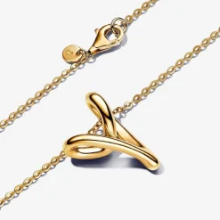Pandora Collier pendentif cœur plaqué or 14 carats | Femme Collier Et Pendentif