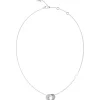 Guess Bijoux Collier Perfect Acier Rhodié Mini Liens | Femme Collier Et Pendentif