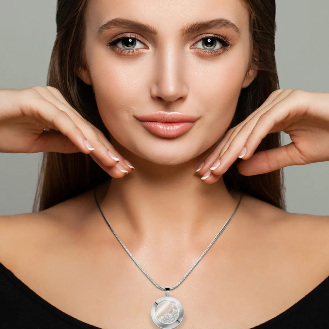 So Charm Bijoux Collier rond SoCharm orné de Cristaux Swarovski | Femme Collier Et Pendentif