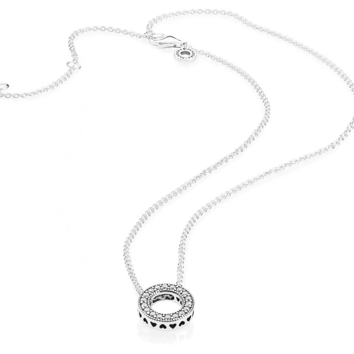 Pandora Collier Signature Cercle Pavé | Femme Collier Et Pendentif