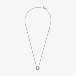 Pandora Collier Signature Cercle Pavé | Femme Collier Et Pendentif