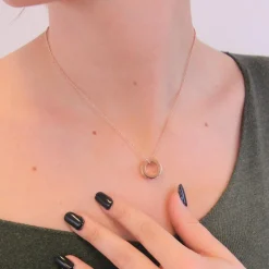 MYC-Paris Collier Square Roller Or Rose | Femme Collier Et Pendentif