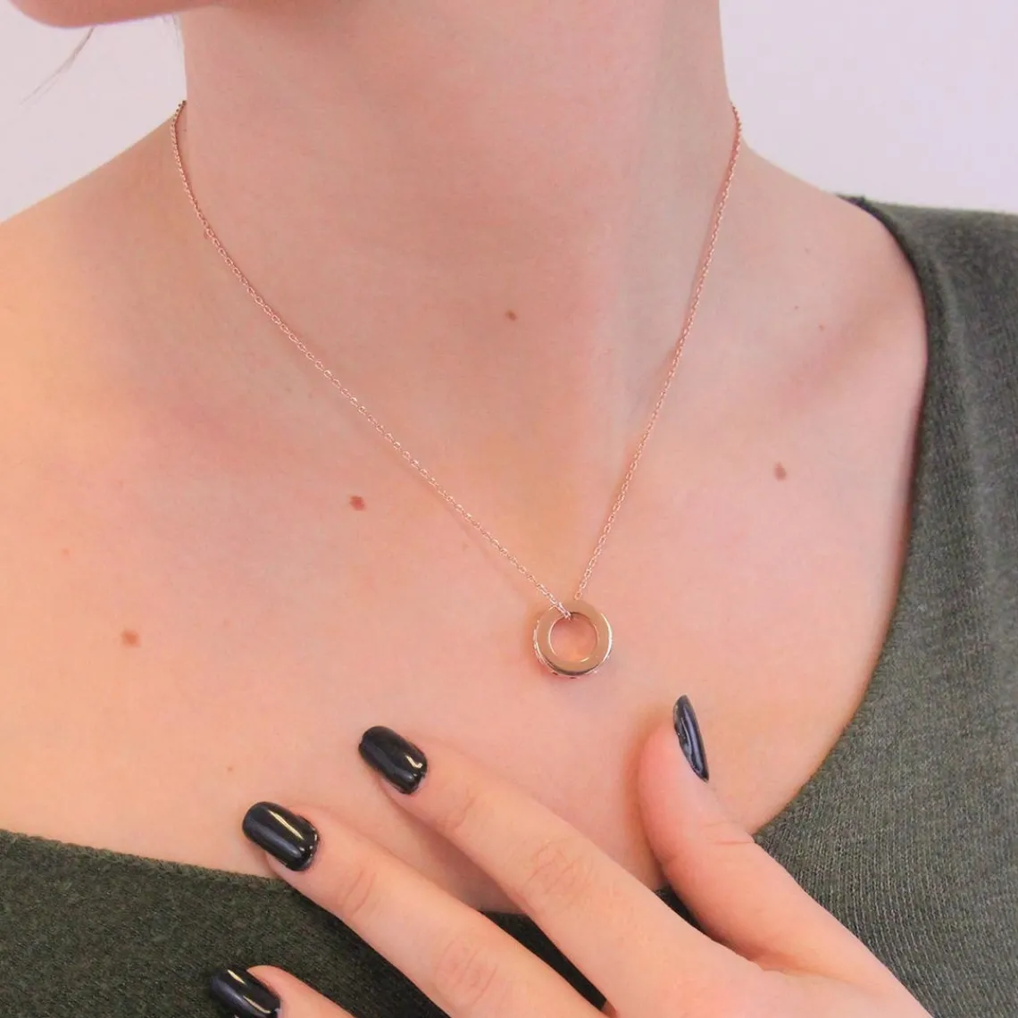 MYC-Paris Collier Square Roller Or Rose | Femme Collier Et Pendentif