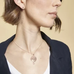 Kosma Paris Collier Stella Doré Rose | Femme Collier Et Pendentif