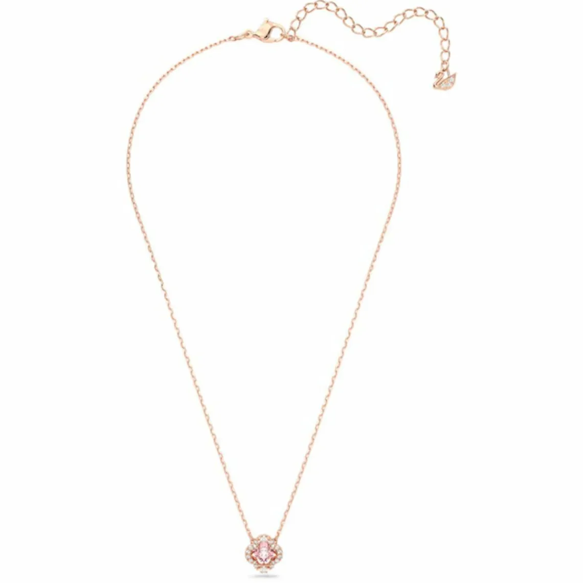 Swarovski Bijoux Collier Swarovski 5514488 - Collier métal rose médaille strass Femme | Femme Collier Et Pendentif