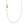 Ti Sento Collier - 34050YP Argent Doré Et Perles Synthétiques | Femme Collier Et Pendentif