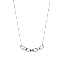 Ti Sento Collier - 34044ZY Argent Doré Liens Et Pavage | Femme Collier Et Pendentif