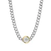 Ti Sento Collier - 34051ZY Argent Rhodié Et Pièce Serti Doré | Femme Collier Et Pendentif