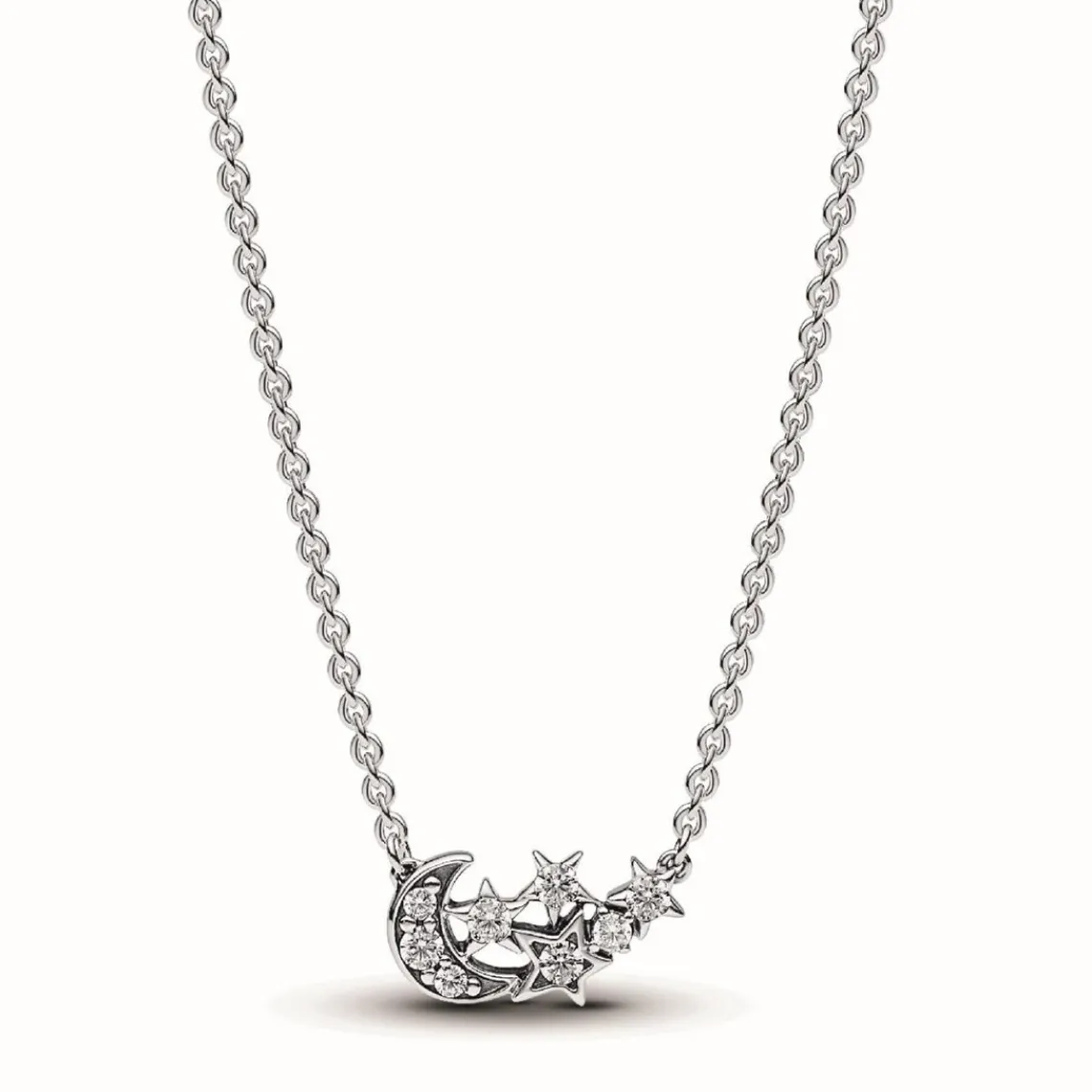 Pandora Collier Étoile et Lune Scintillantes | Femme Collier Et Pendentif