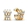 Pandora Créoles Cœurs Triples | Femme Boucles D'Oreilles