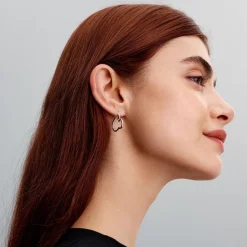 Pandora Créoles Disney Tête de Mickey | Femme Boucles D'Oreilles