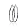 Maison de la Bijouterie Créoles femme argent 4 mm - Z3040 | Femme Boucles D'Oreilles
