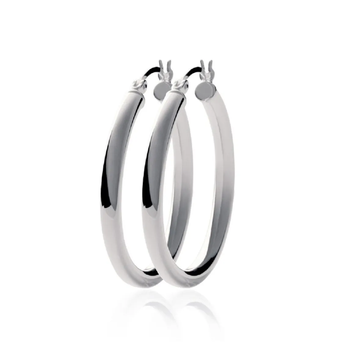 Maison de la Bijouterie Créoles femme argent 3 mm - Z3030 | Femme Boucles D'Oreilles