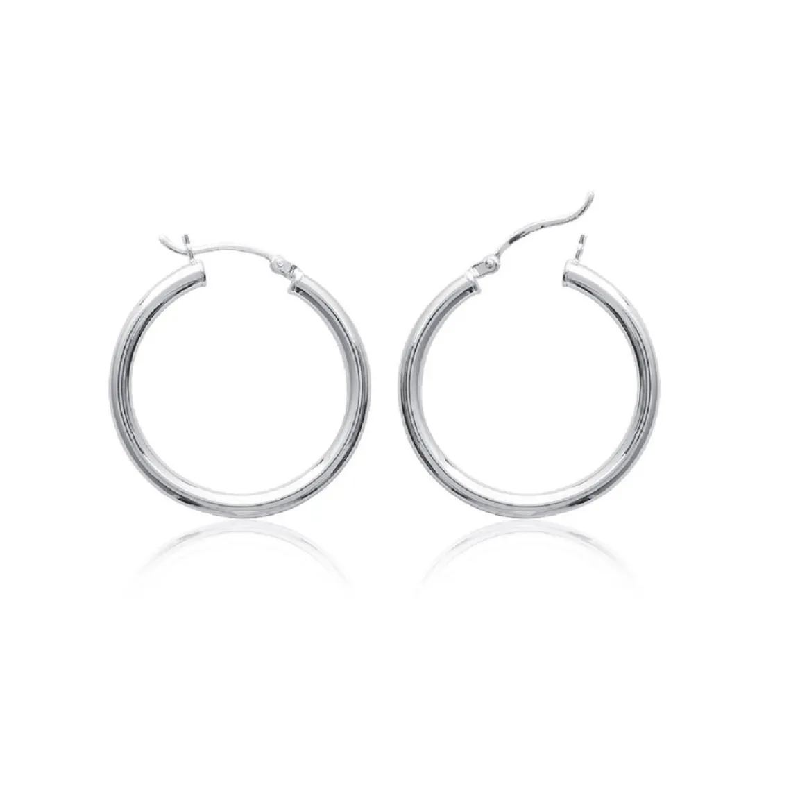 Maison de la Bijouterie Créoles femme argent 3 mm - Z3030 | Femme Boucles D'Oreilles