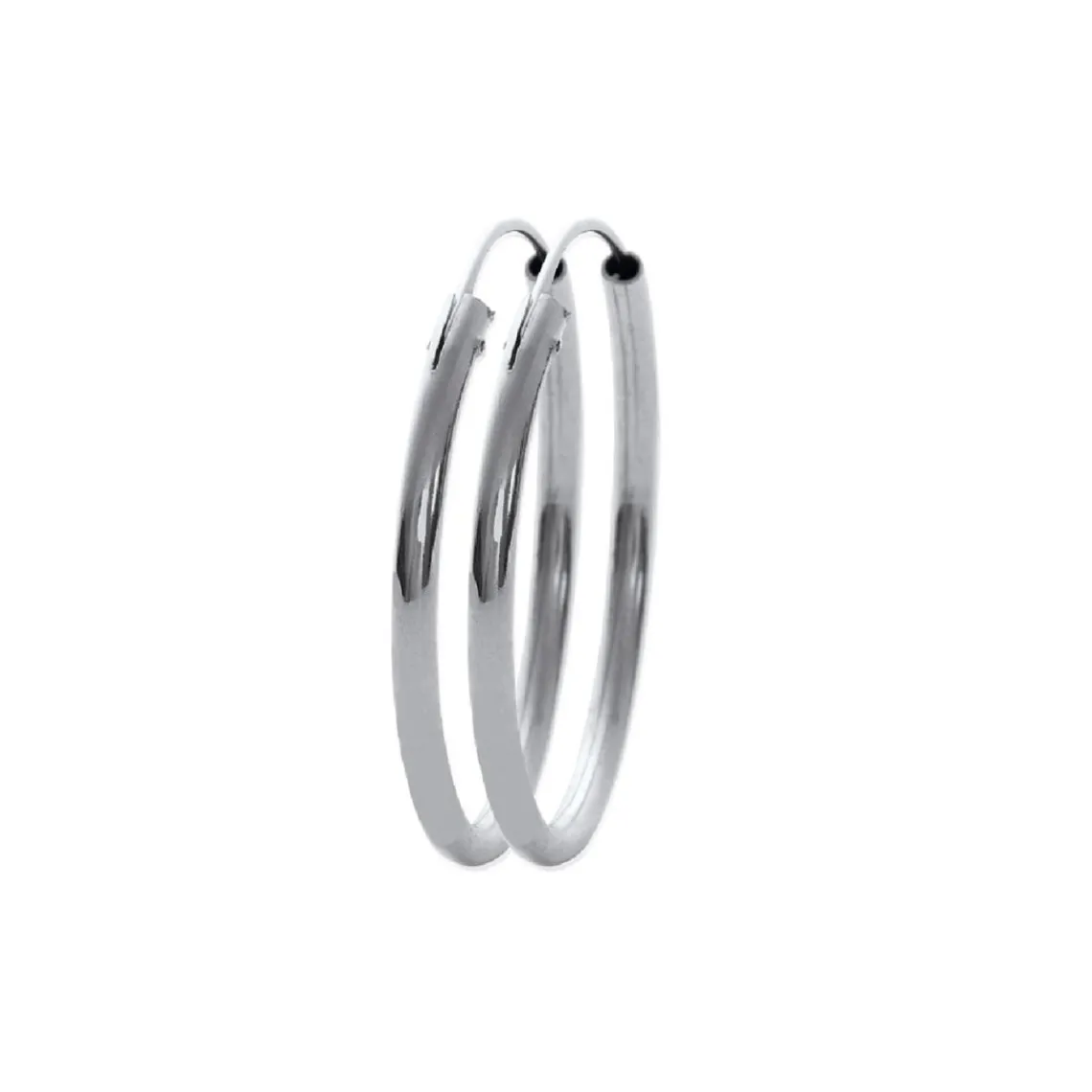Maison de la Bijouterie Créoles femme argent rhodié 3 mm - W0YY30 | Femme Boucles D'Oreilles