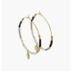 Balaboosté Créoles Femme Acier Avec Facettes Et Etoile - 3502456560253 Métal Multicolore | Femme Boucles D'Oreilles