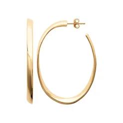 Maison de la Bijouterie Créoles femme plaqué or 46 mm 33 mm - Y4YW | Femme Boucles D'Oreilles