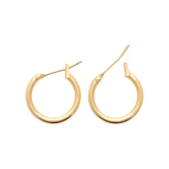 Maison de la Bijouterie Créoles femme plaqué or 12 mm - YUUZY | Femme Boucles D'Oreilles