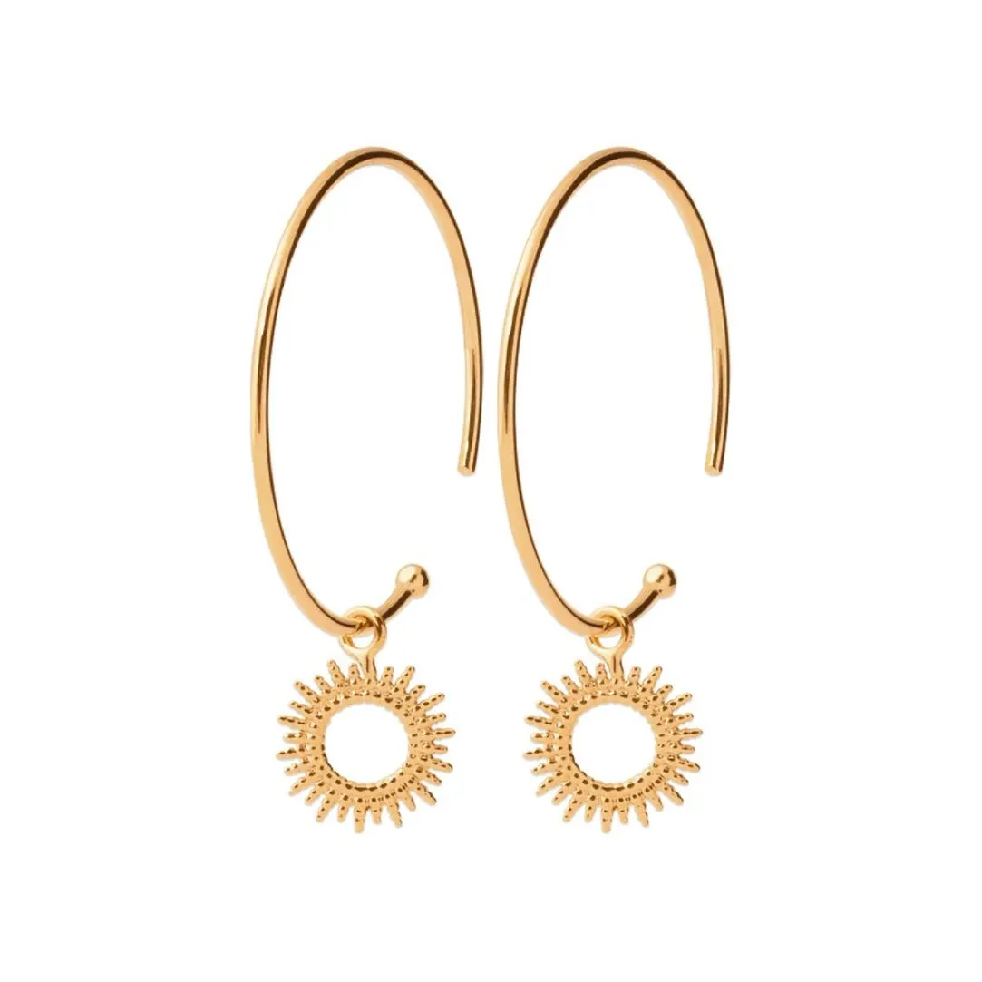Maison de la Bijouterie Créoles femme plaqué or 3 mm - Y6Y6300 | Femme Boucles D'Oreilles
